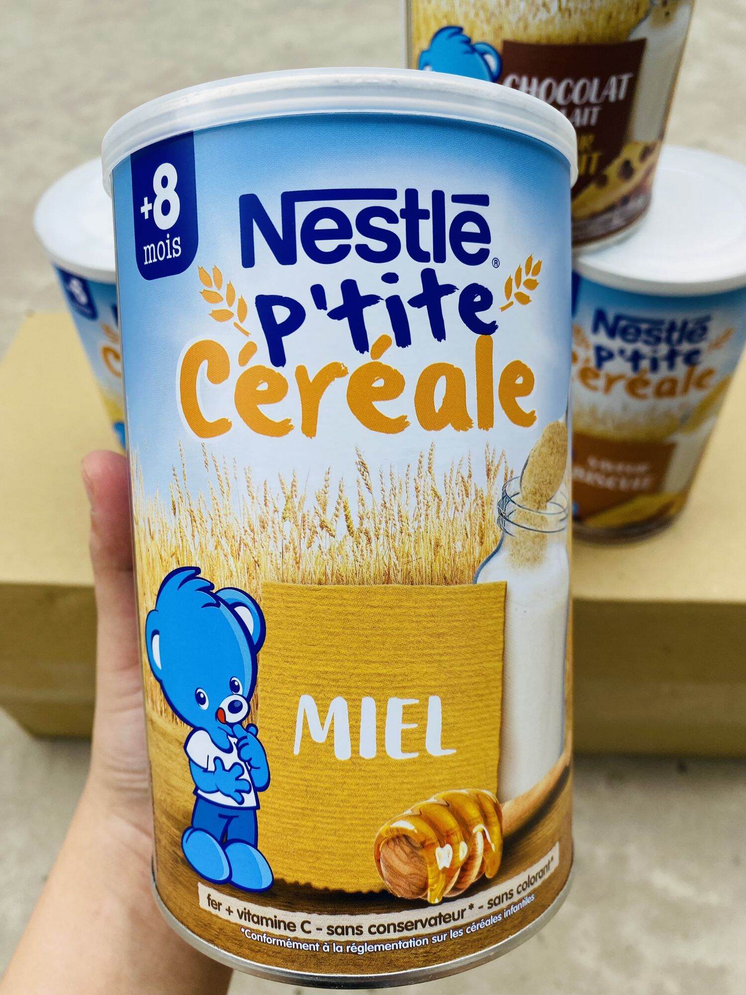 Bột ngũ cốc lắc sữa Nestle cho bé từ 6m