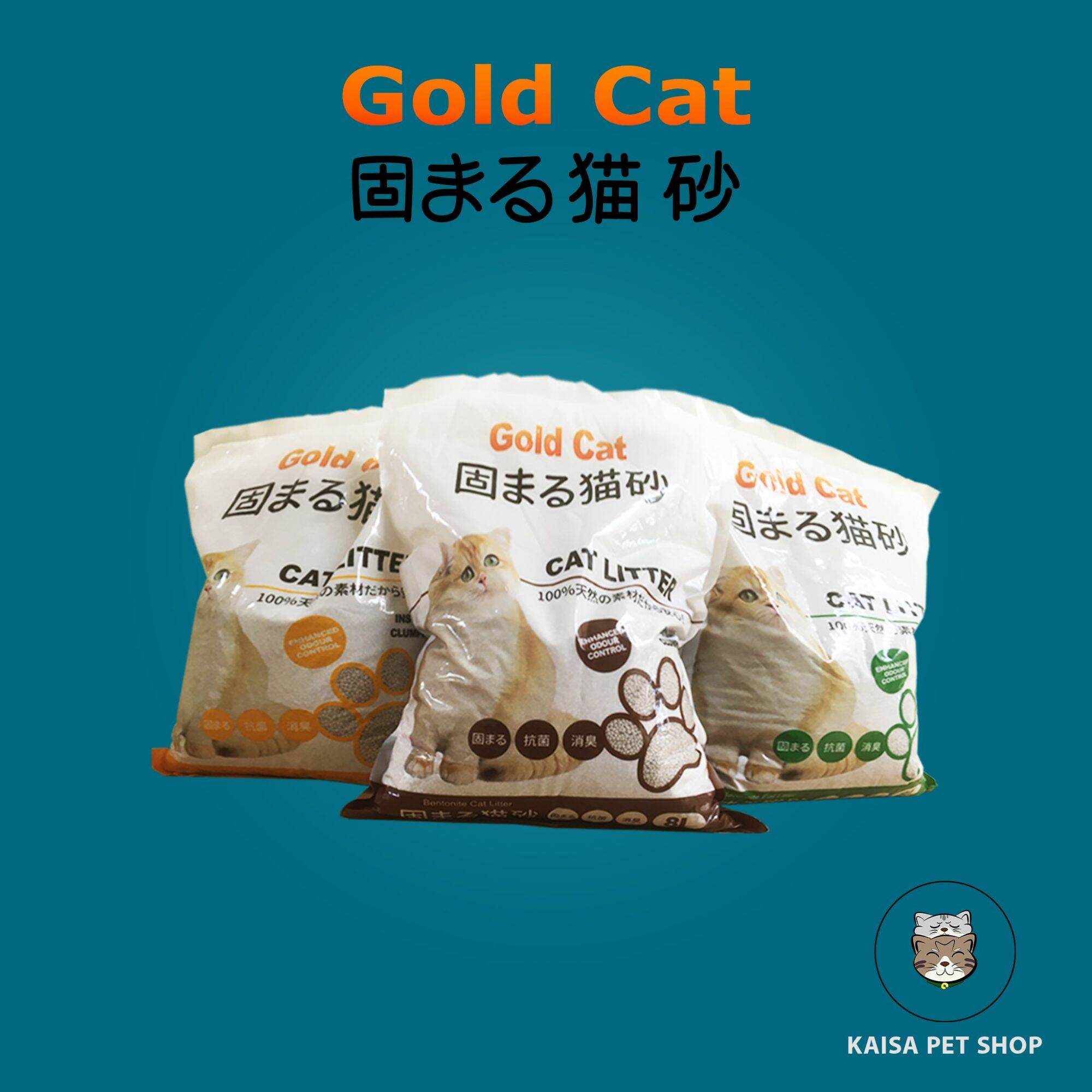 Cát vệ sinh Nhật Gold Cat túi 8L siêu vón cục, khử mùi tốt