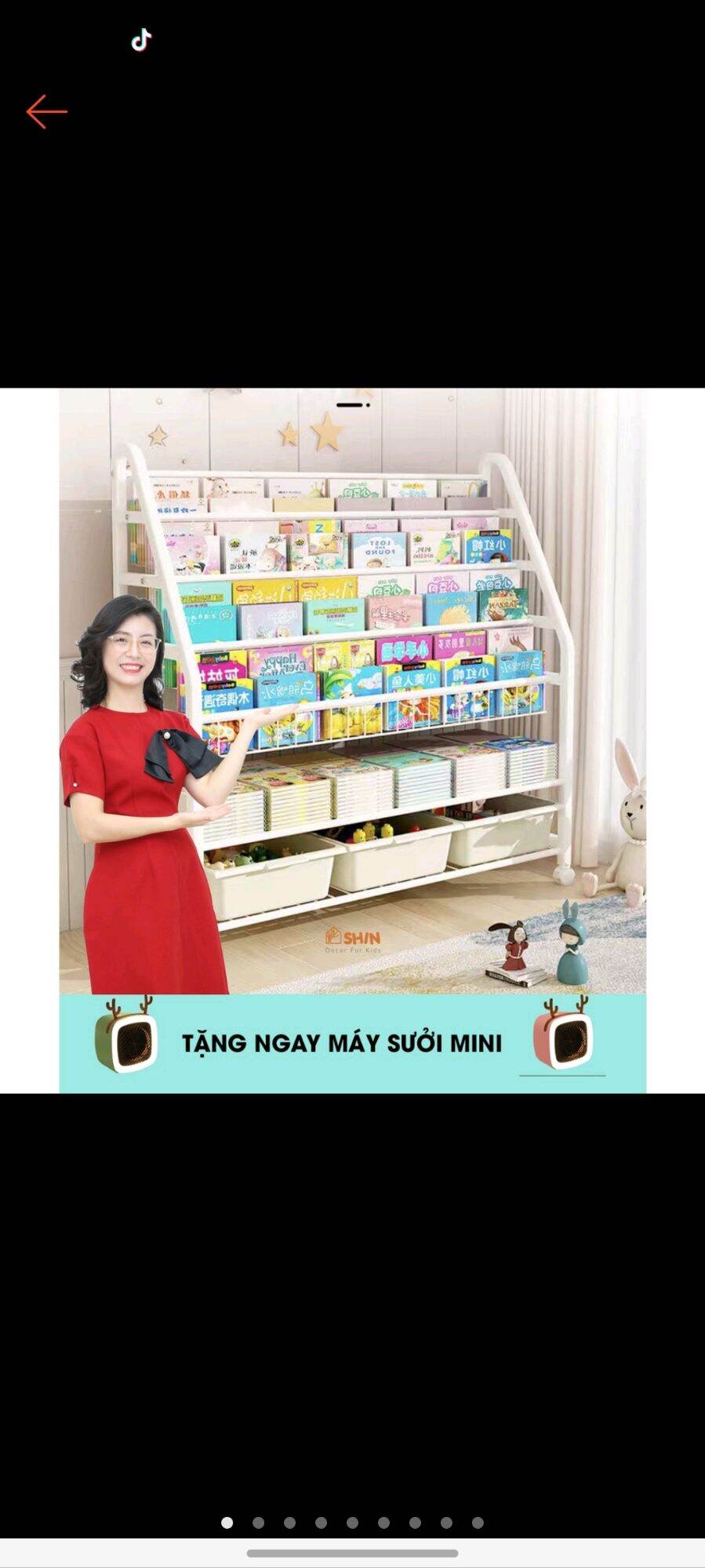 KỆ SÁCH TRẺ EM KÈM KỆ ĐỒ ĐA NĂNG