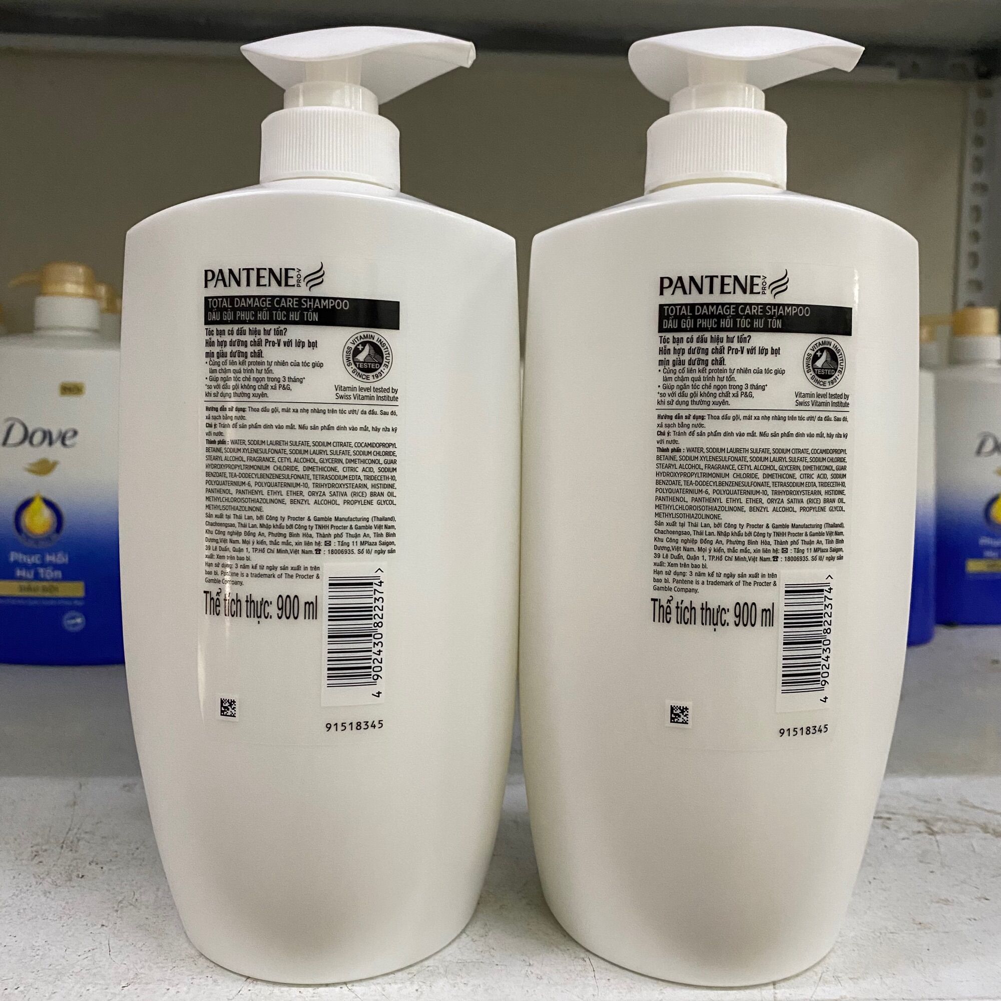DẦU GỘI PANTENE DAMAGE CARE - 900ML