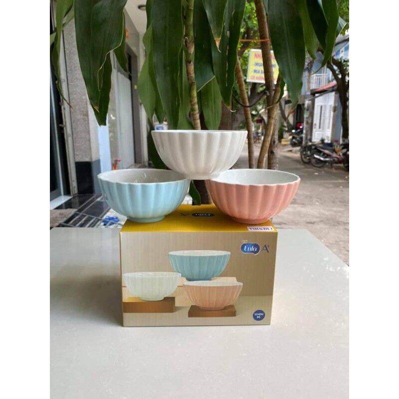 Bộ 3 chén sứ hàng quà tặng enfa