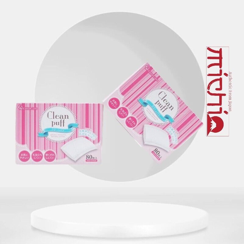 Bông tẩy trang Clean Puff - hộp 80 miếng