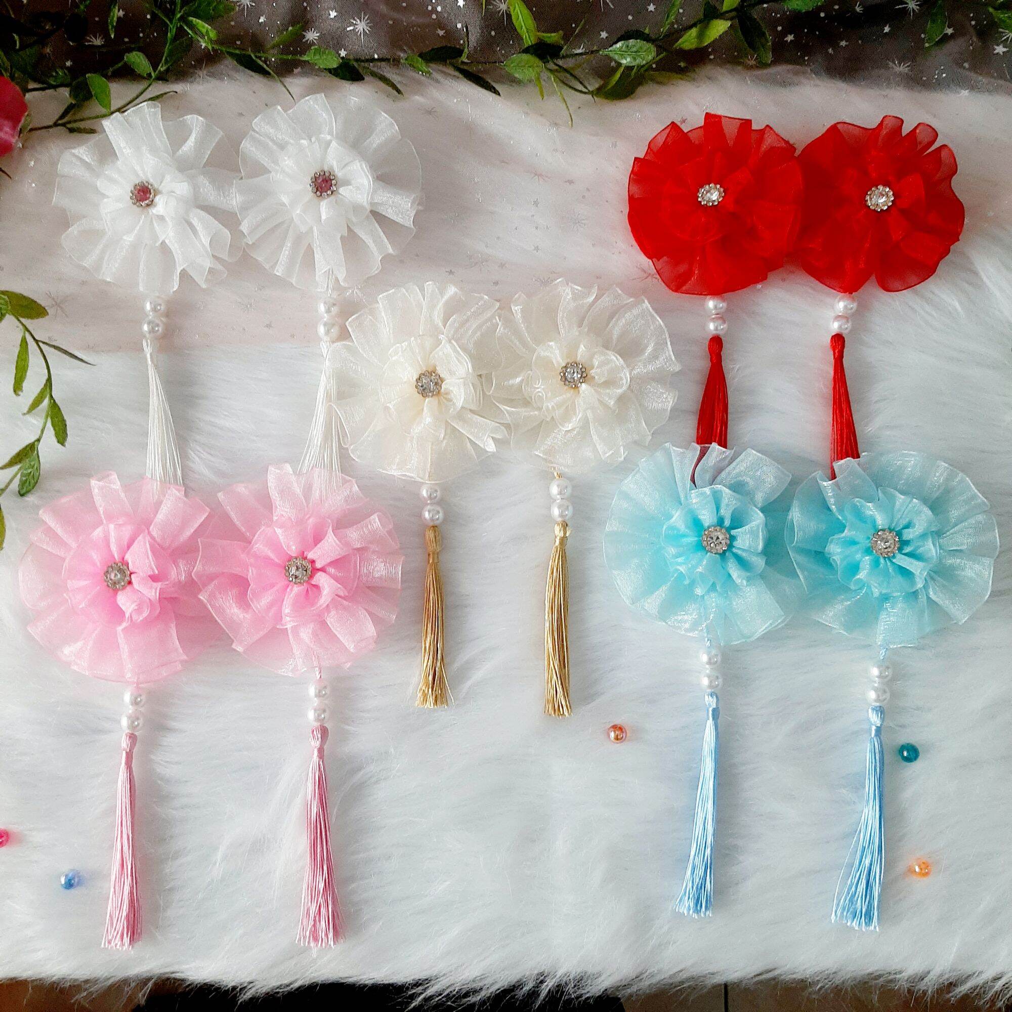 Set 2 kẹp tóc trung hoa cho bé