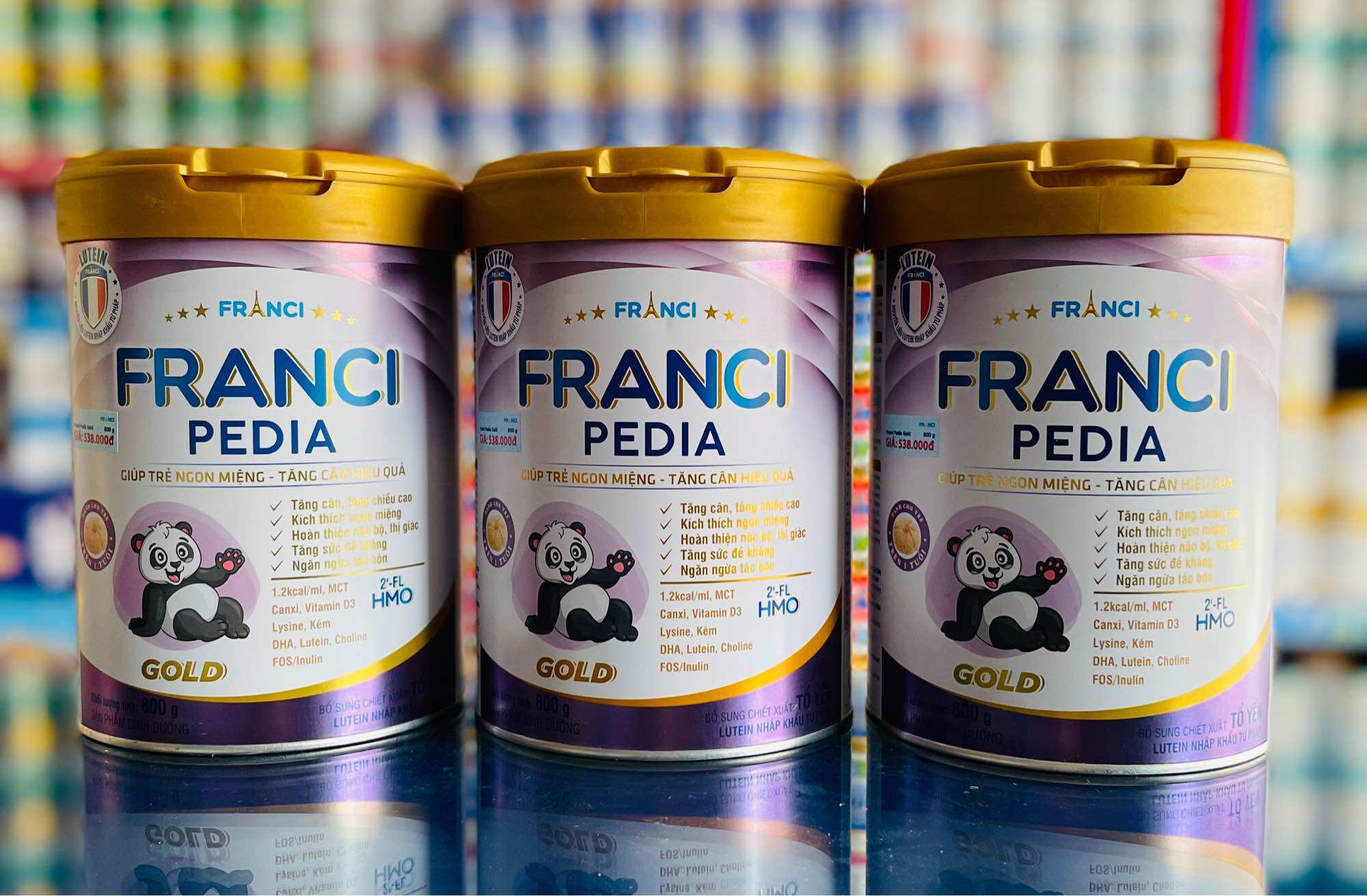 [Combo 2 Lon] Sữa bột Franci Pedia Gold 800g