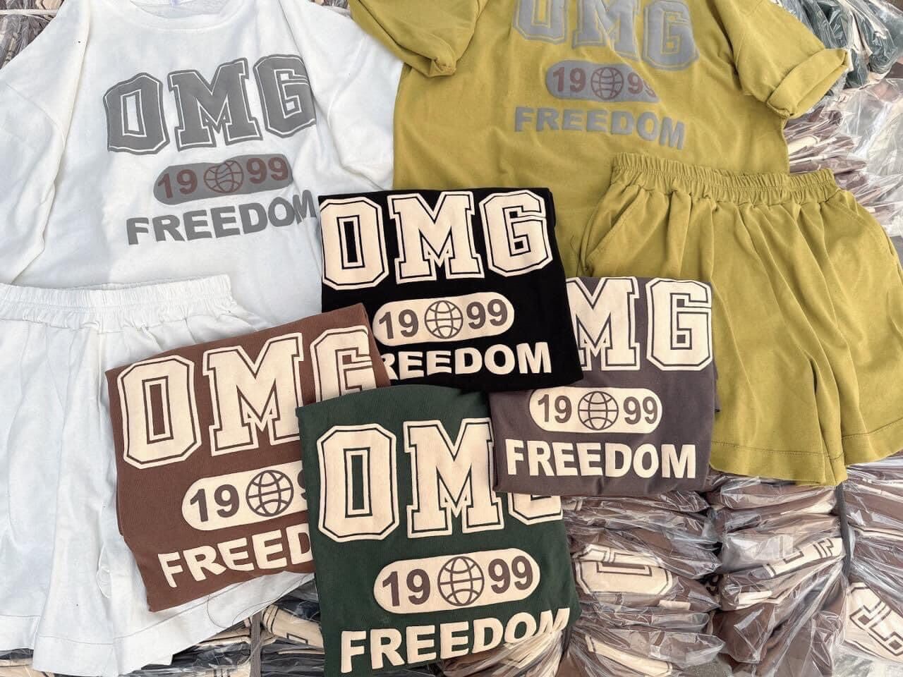 Set bộ đùi chất cotton su form rộng - OMG