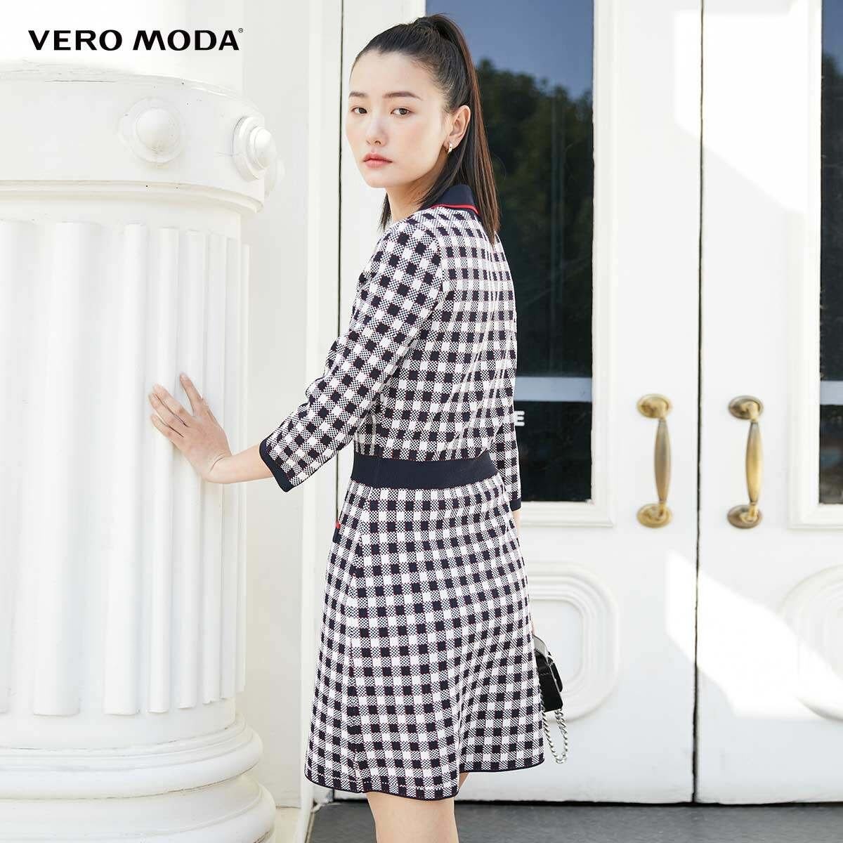 [Size S - M] Vero Moda Đầm len kẻ sọc dáng chữ A newtag