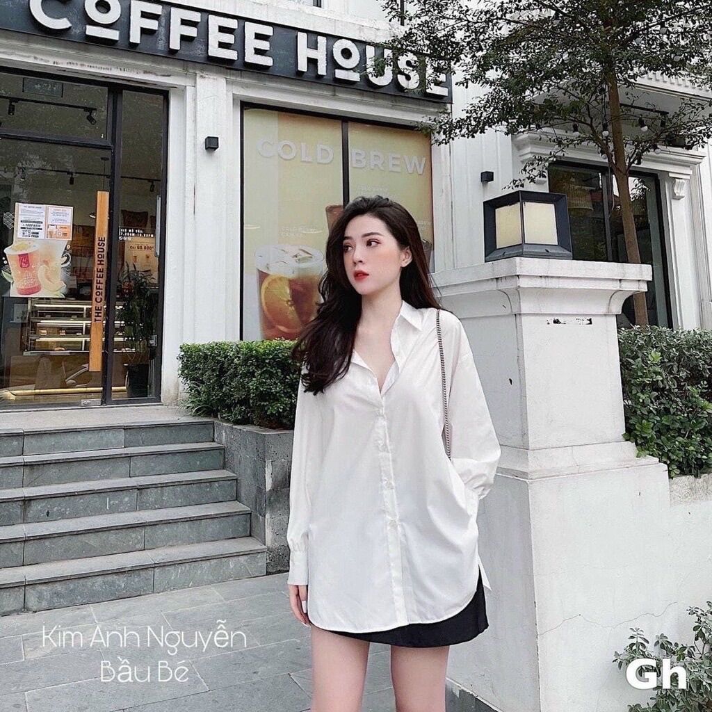 Áo Sơ Mi Đũi Nữ Oversize Siêu Xinh hàng đẹp