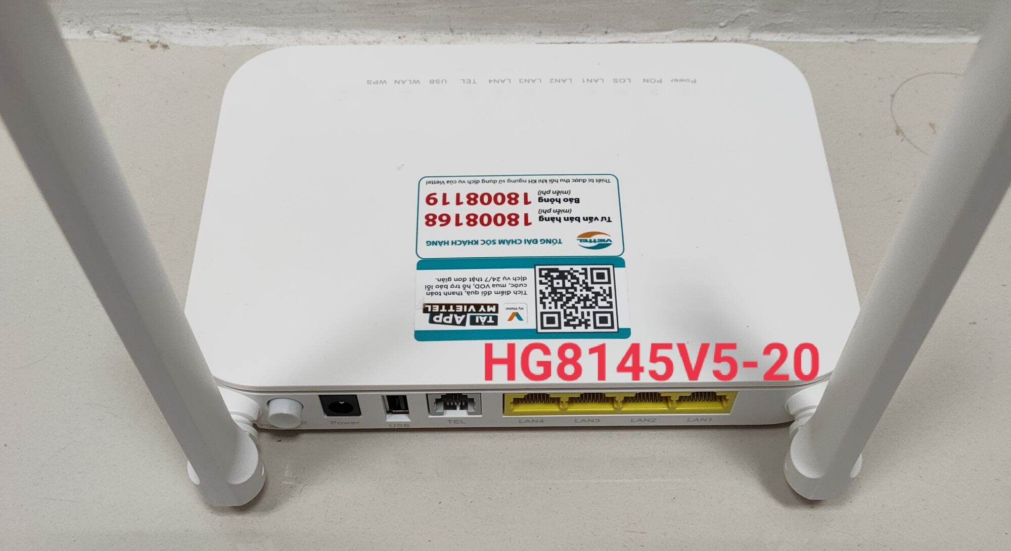 Modem GPON Viettel Huawei HG8145V520 Phát Wifi 2 Băng Tần, Chuẩn GPON