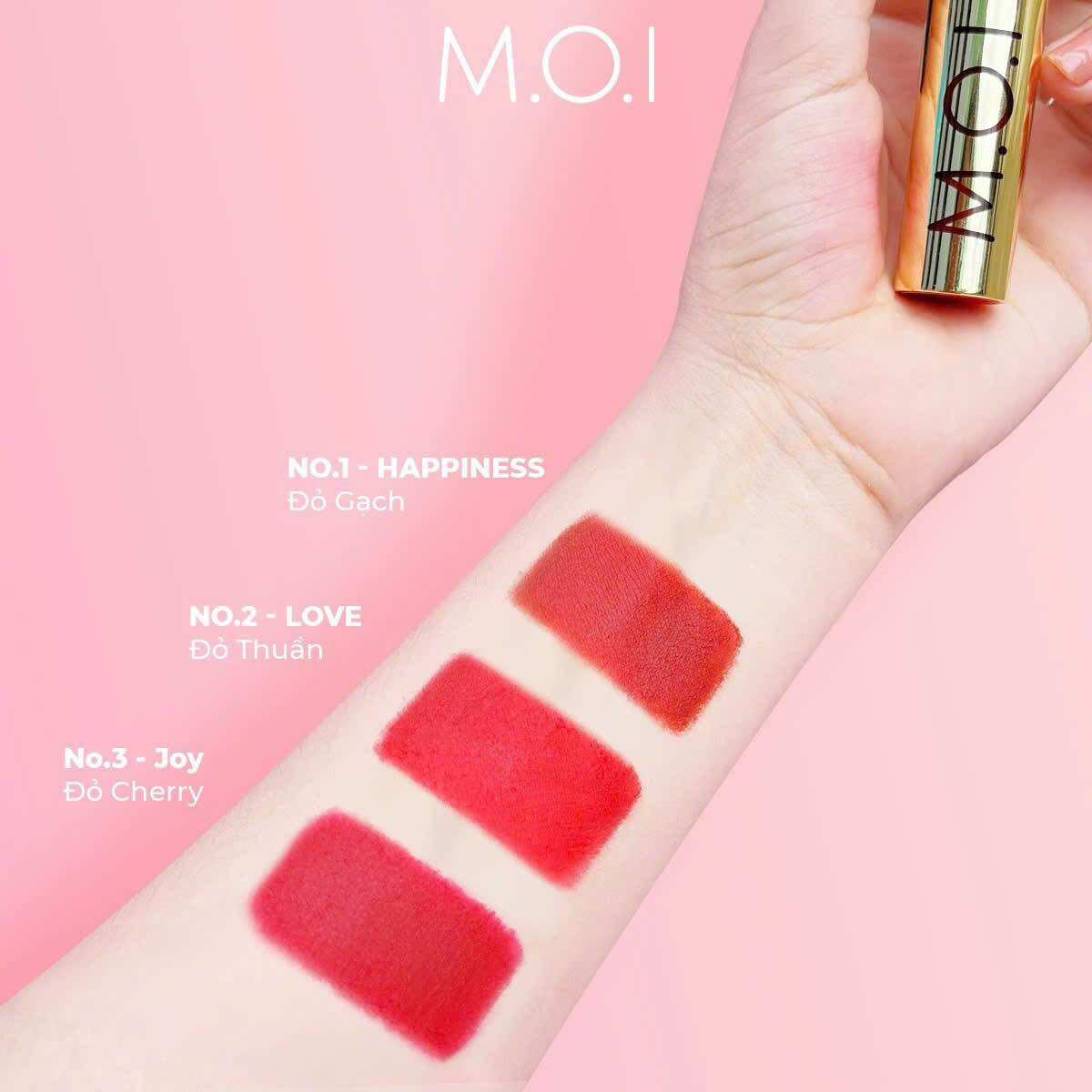 MUA 3 SON KEMLÌ M.O.I PHIÊN BẢN MÙA LỄ HỘI TẶNG 1 LY M.O.I NHƯ HÌNH HÌNH ( TÙY CHỌN MÀU). SON MỀM , MỊN MÔI , KHÔNG KHÔ MÔI , KHÔNG NỨC NẺ ,KHÔNG LỘ VÂN MÔI , HẾT THĂM , Son Kem Lì MOI HỒ NGỌC HÀ .  Mềm như nhung , mỏng như lụa , mịn nhẹ ,