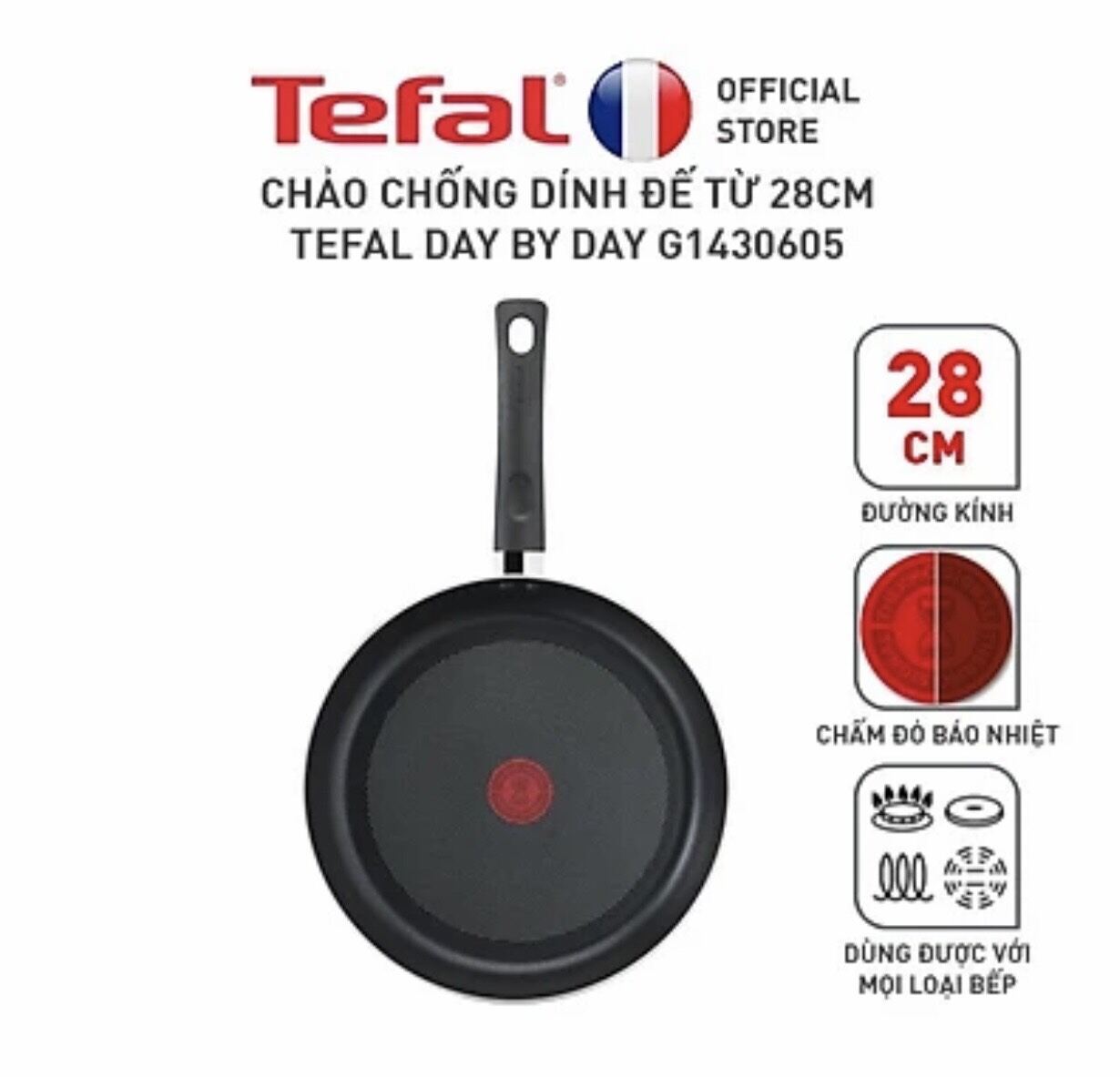 Chảo Chiên Tefal Day By Day 28cm