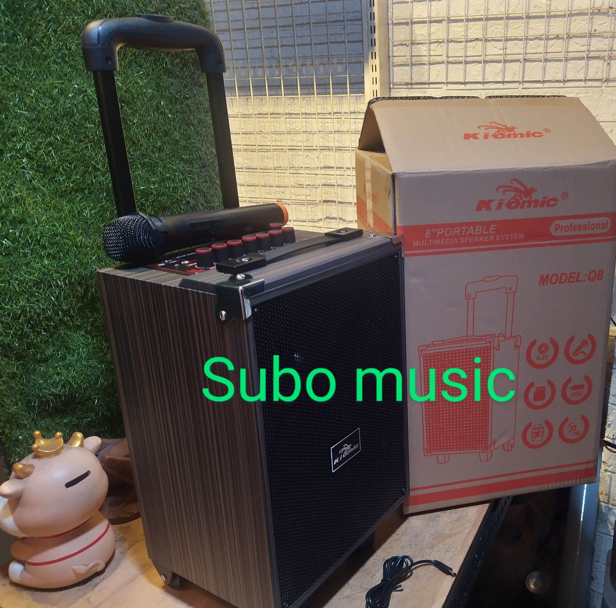 Loa kéo chính hãng Kiomic Q8 có Delay, kết nối. Bluetooth hát kẩok