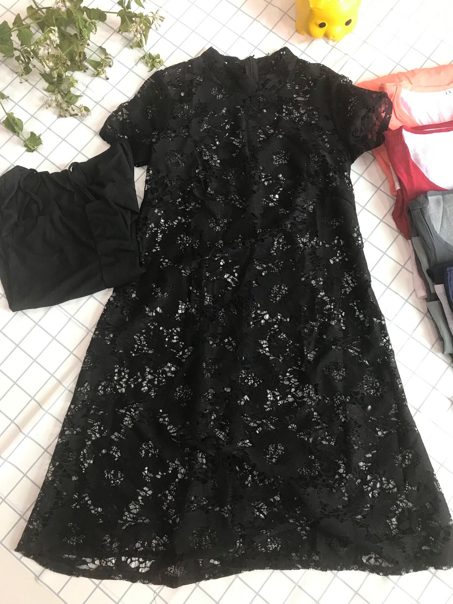 Đầm đen 2 lớp