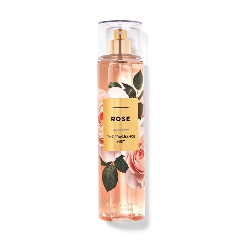 [Hcm]Xịt Thơm Lưu Hương Toàn Thân Bath And Body Works - Rose 236Ml