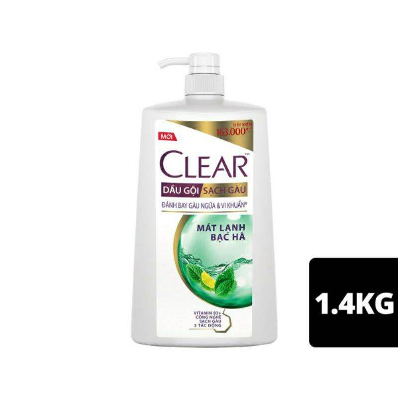 Dầu gội CLEAR 1,36L (1,5kg)  Bạc Hà