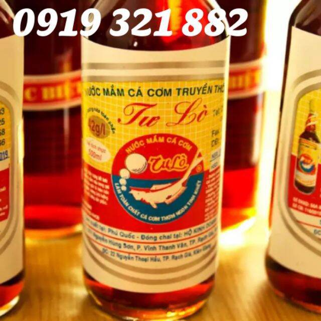 nước mắm Phú Quốc Tư Lò 42° (6 chai 500ml thủy tinh)