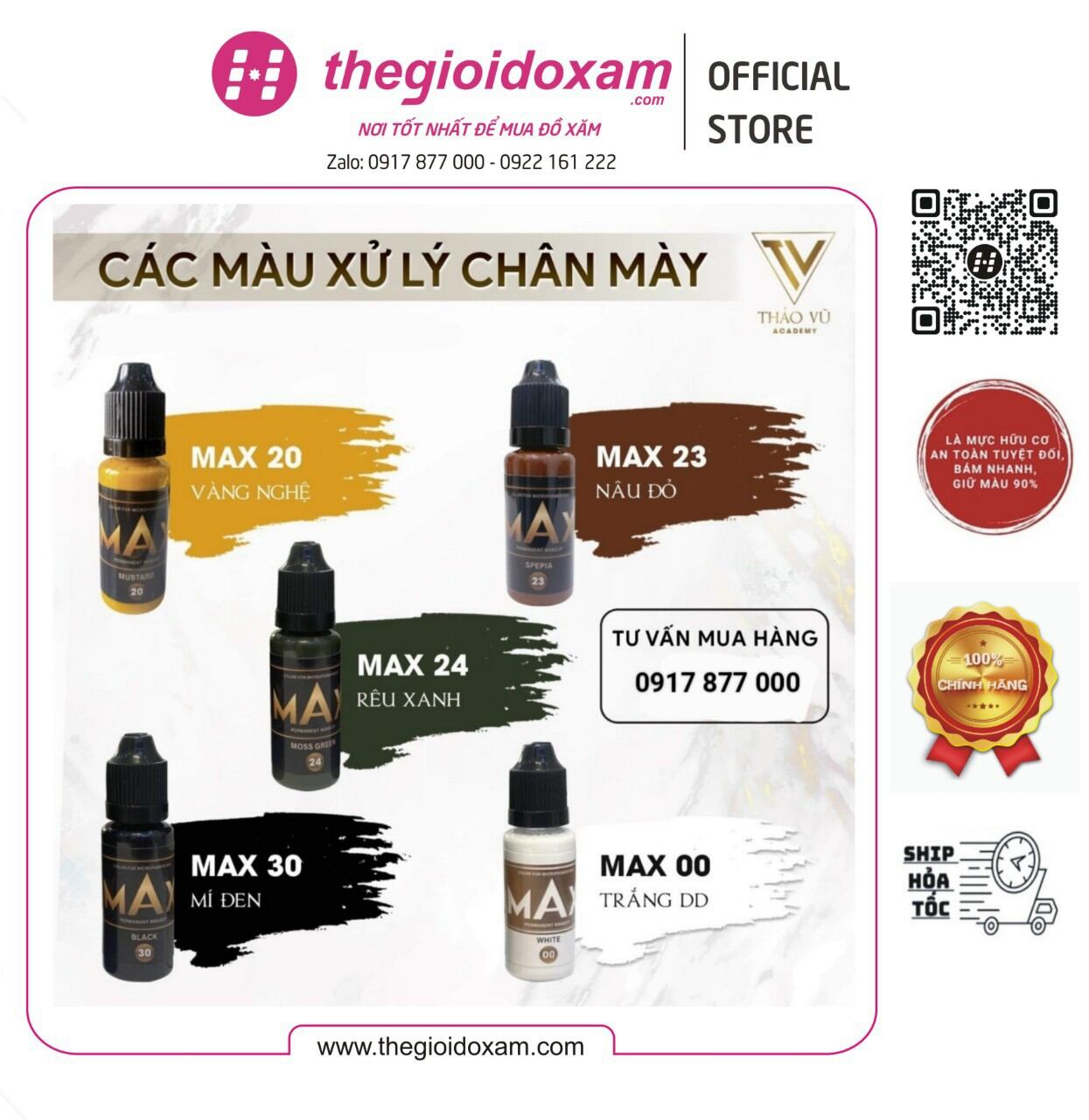 lì xì 100k Mực Max Phun Xăm Siêu Bám