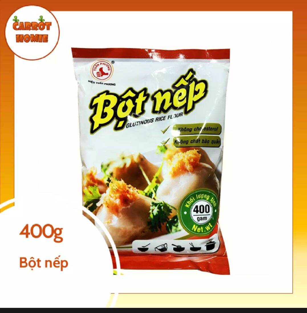Bột nếp 400g làm bánh rán, nấu cháo
