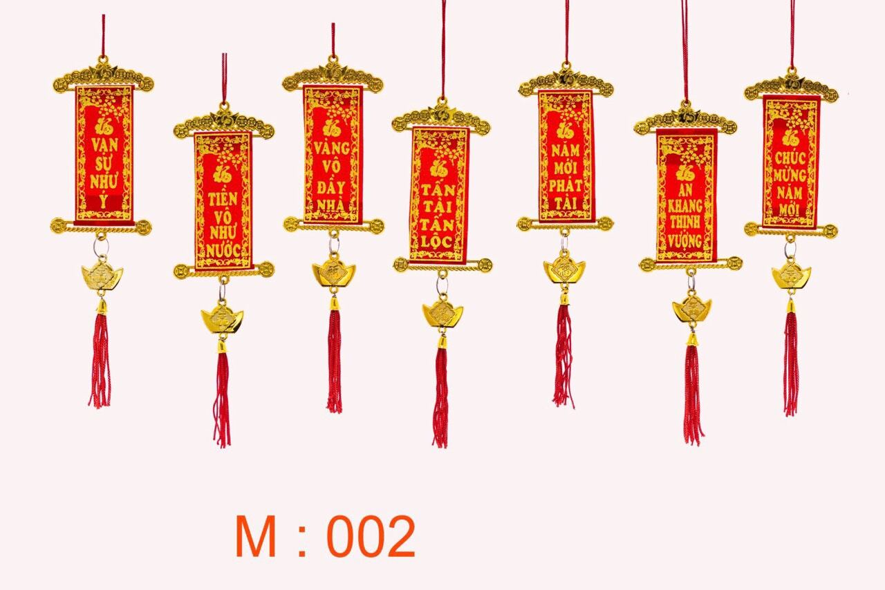 SET 10 DÂY LIỄNG TRANG TRÍ MAI ĐÀO TẾT ( TRỘN MẪU)