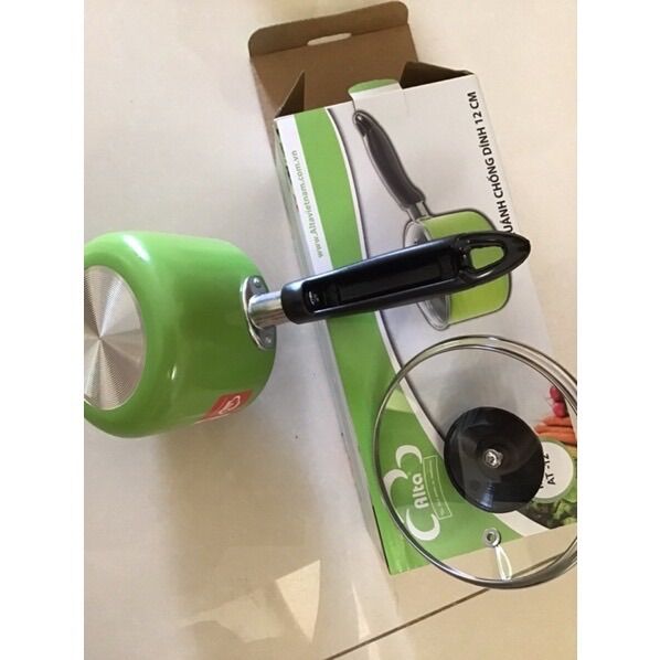 Nồi quấy bột cho bé - quánh nấu cháo chống dính 12cm