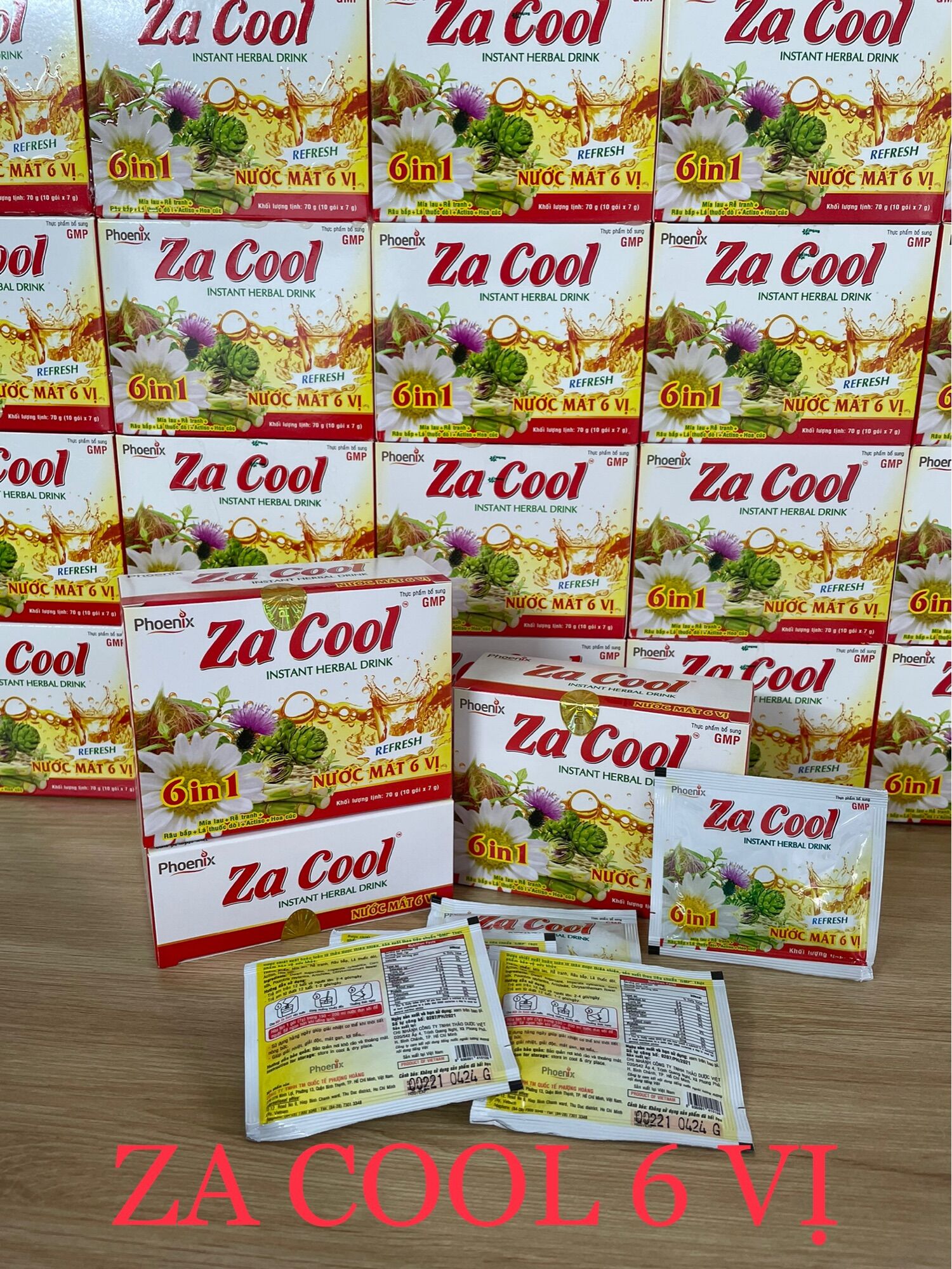 BỘT NƯỚC MÁT ZA COOL 6 VỊ (Sản phẩm Xuất Khẩu)