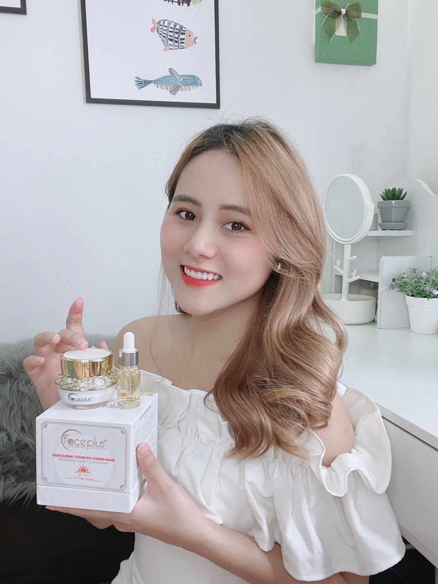 Kem dưỡng trắng da chống nắng Faceplus 40g