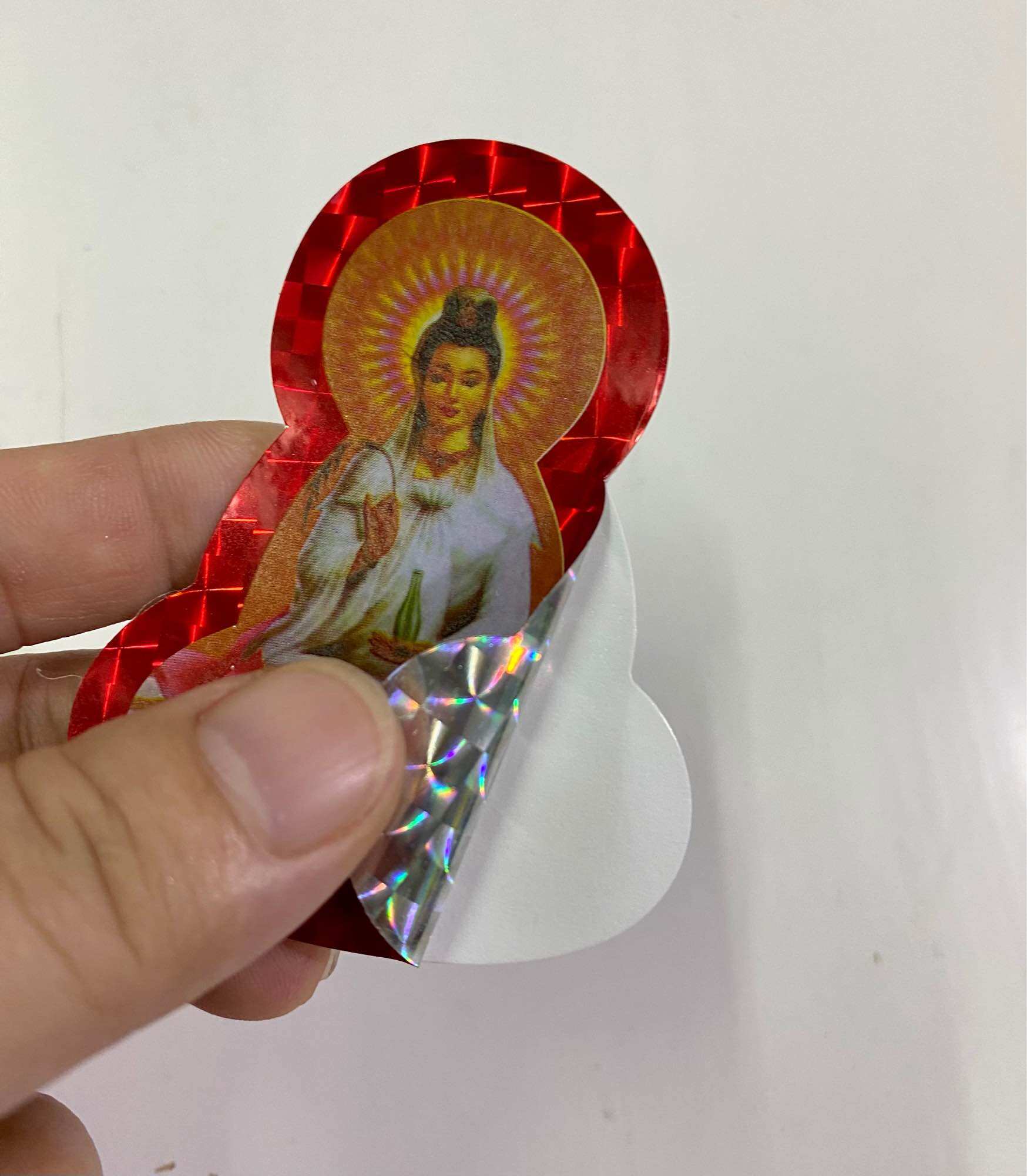 🪷Set 10 Miếng Team Decal Hình Dán Phật (2 Size, Nhiều Màu)