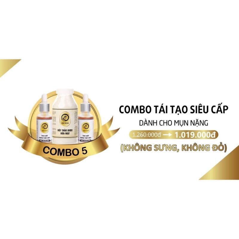 [FREESHIP] Combo Hoàng Thiên Sâm Siêu Tiết Kiệm Loại Vip (2 Tái Tạo Vip + 1 Bột Thảo Dược Rửa Mặt)