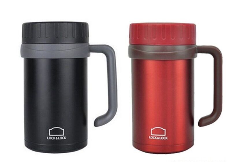 Ca giữ nhiệt Lock&Lock 500ml màu đen/ màu đỏ