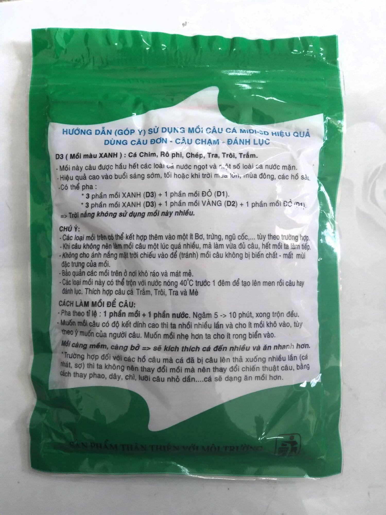 Cám mồi câu D3 Định Dồng Diều 200g