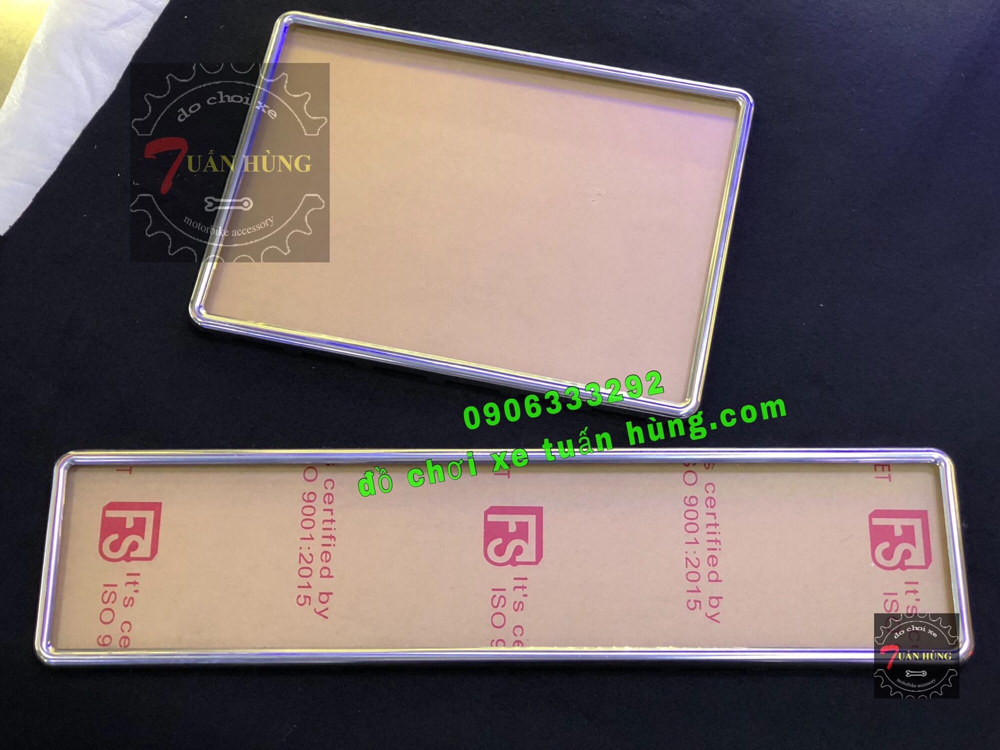 Khung Biển Số HÀNG XỊN Ô Tô Inox Mẫu Mới/Cũ Mica,Ốc Vít, Đế Sau Đầy Đủ - phụ kiện xe ô tô