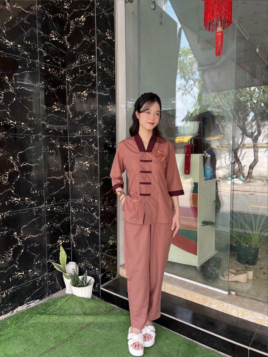Đồ Bộ Đi Chùa  - Mẫu La Hán Phối