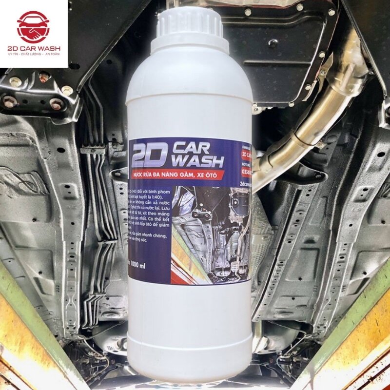 Nước Rửa Đa Năng Gầm Xe Ô tô 2D Carwash Rửa Rỉ Sét Đất Bụi Bám Ở Gầm Xe
