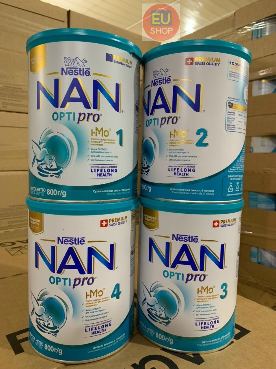 Sữa bột NAN OPTIPRO ® HMO Nga  - Hộp 800Gr