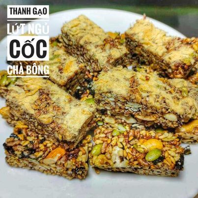 Thanh ngủ cốc mix hạt chà bông, thanh gạo lức mix hạt ngủ cốc hủ pet 300gr