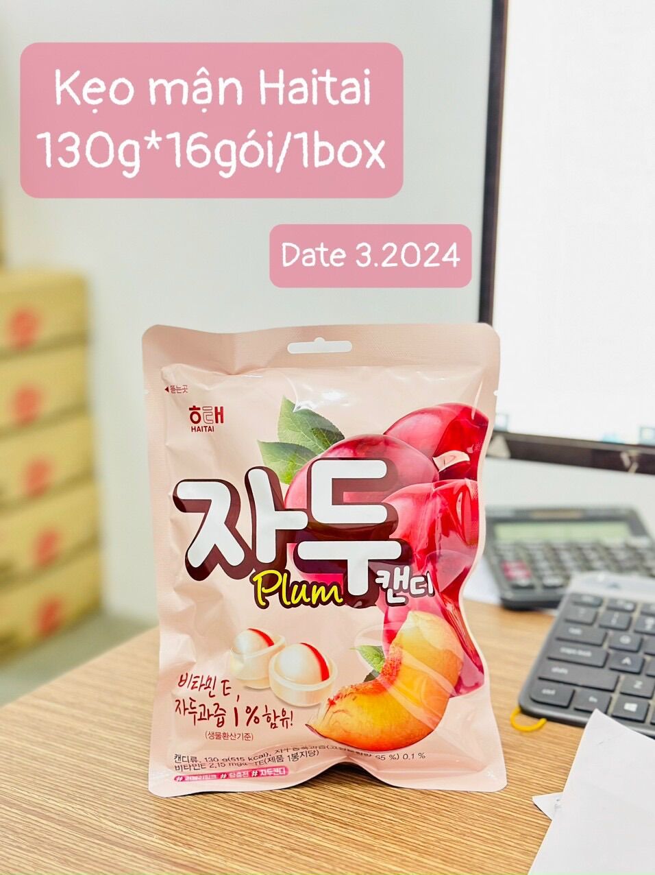 Kẹo Mận Haitai 130gram/ Túi Hàn quốc