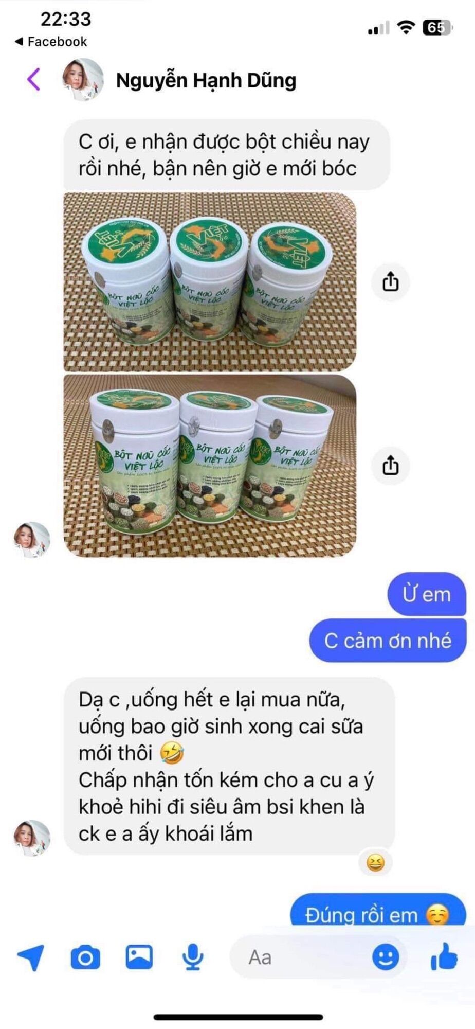 Ngũ Cốc Việt Lộc 500g Date Mới (Mẹ bầu, mẹ sau sinh )
