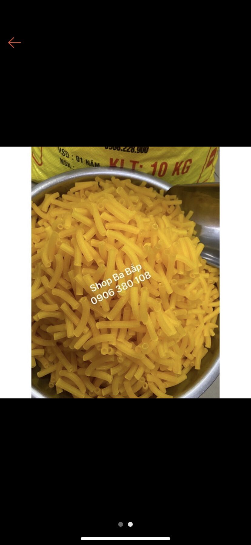 Nui ống dài thiên long / song long 500g