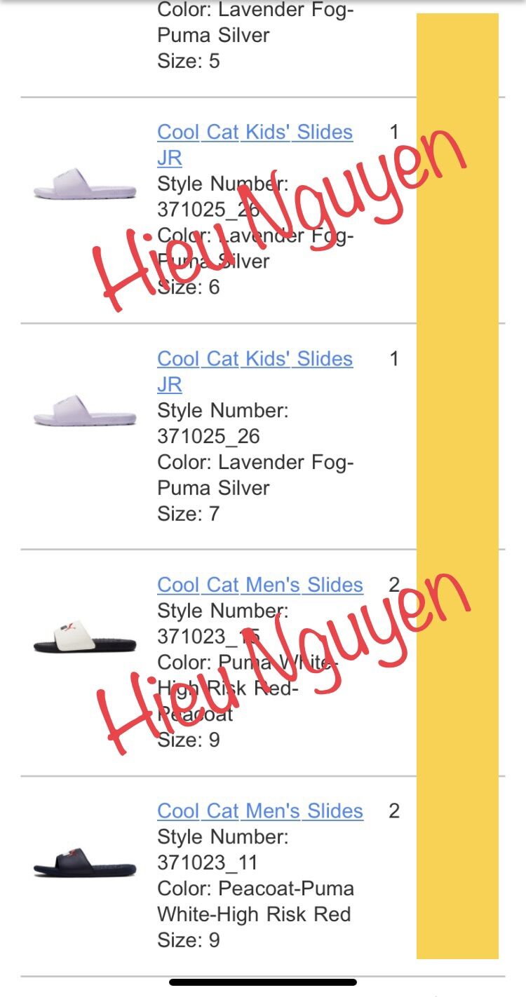 [AUTH-CÓ BILL] DÉP PUMA COOL CAT