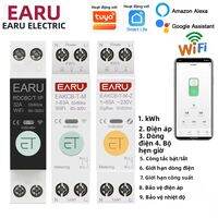 Cầu Dao Thông Minh Zigbee TUYA WiFi Điều Khiển Từ Xa Không Dây 1-63A, Bảo Vệ Quá Dòng, Quá Áp, Tích Hợp Đo Điện Năng