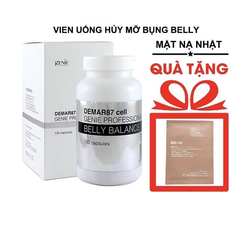 Combo Viên tan mỡ giảm cân x5 diet pro extra ,Slim recipe,belly derma genie