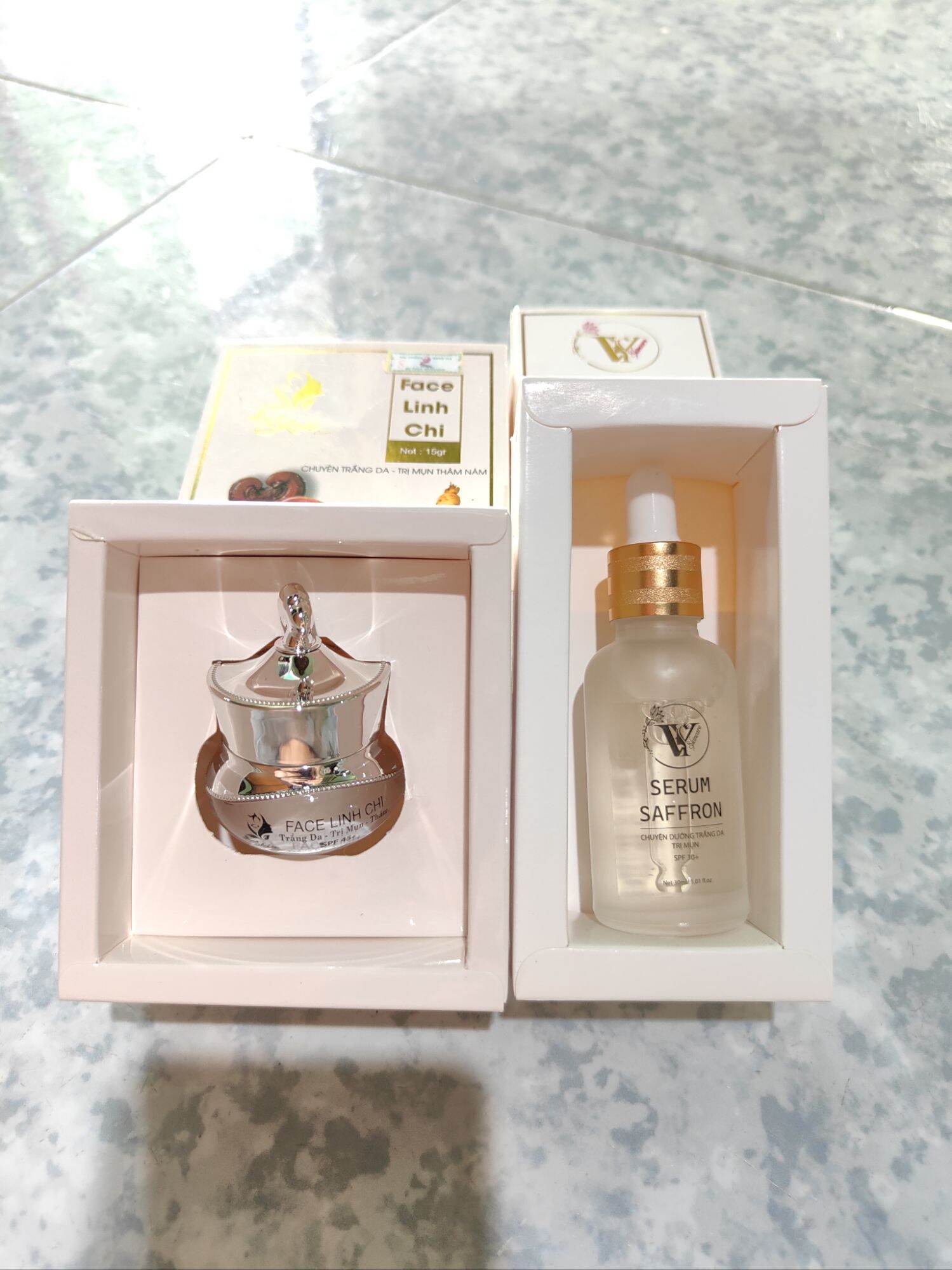 Serum + face linh chi