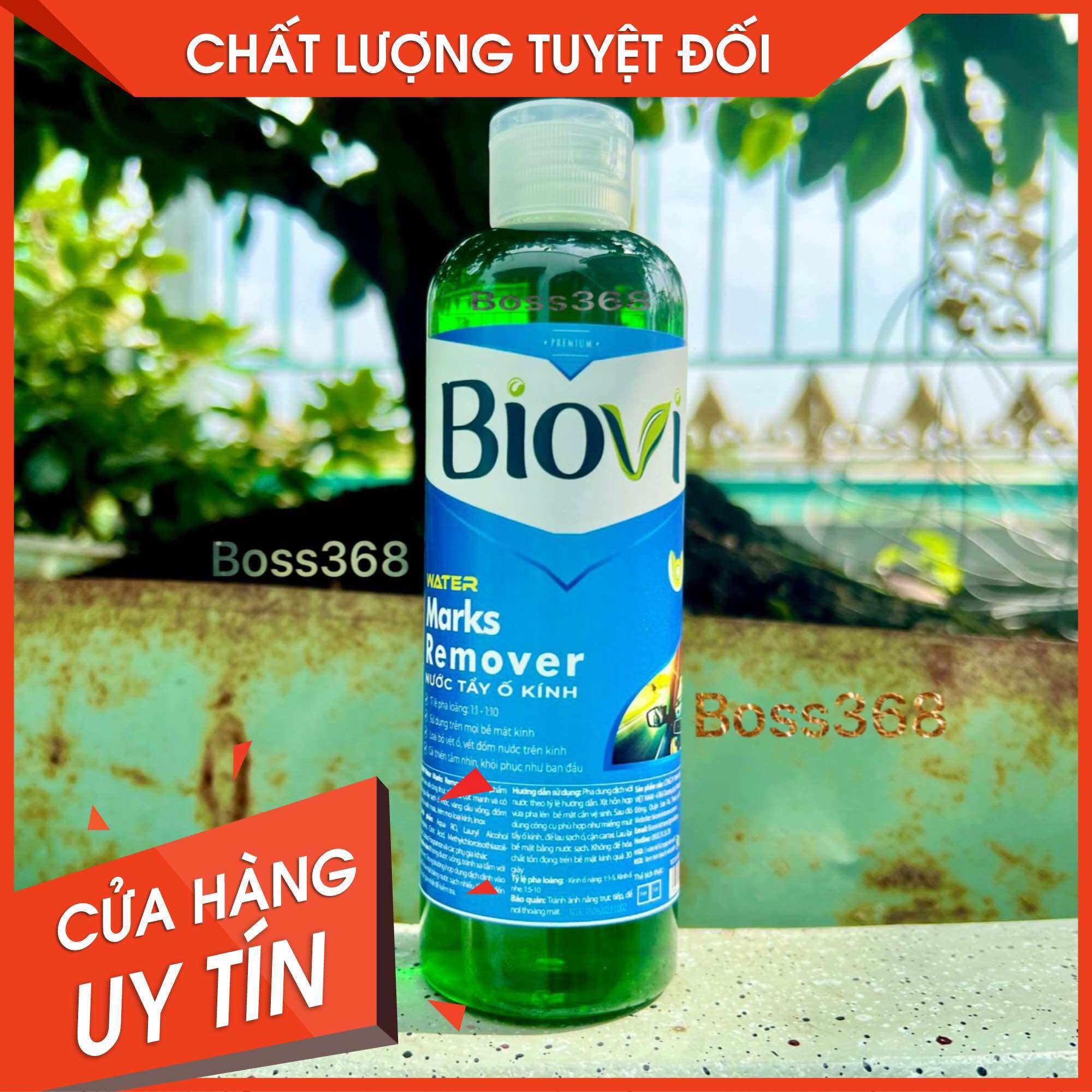 Tẩy Ố Kính BiOVi Tặng bao tay và mút