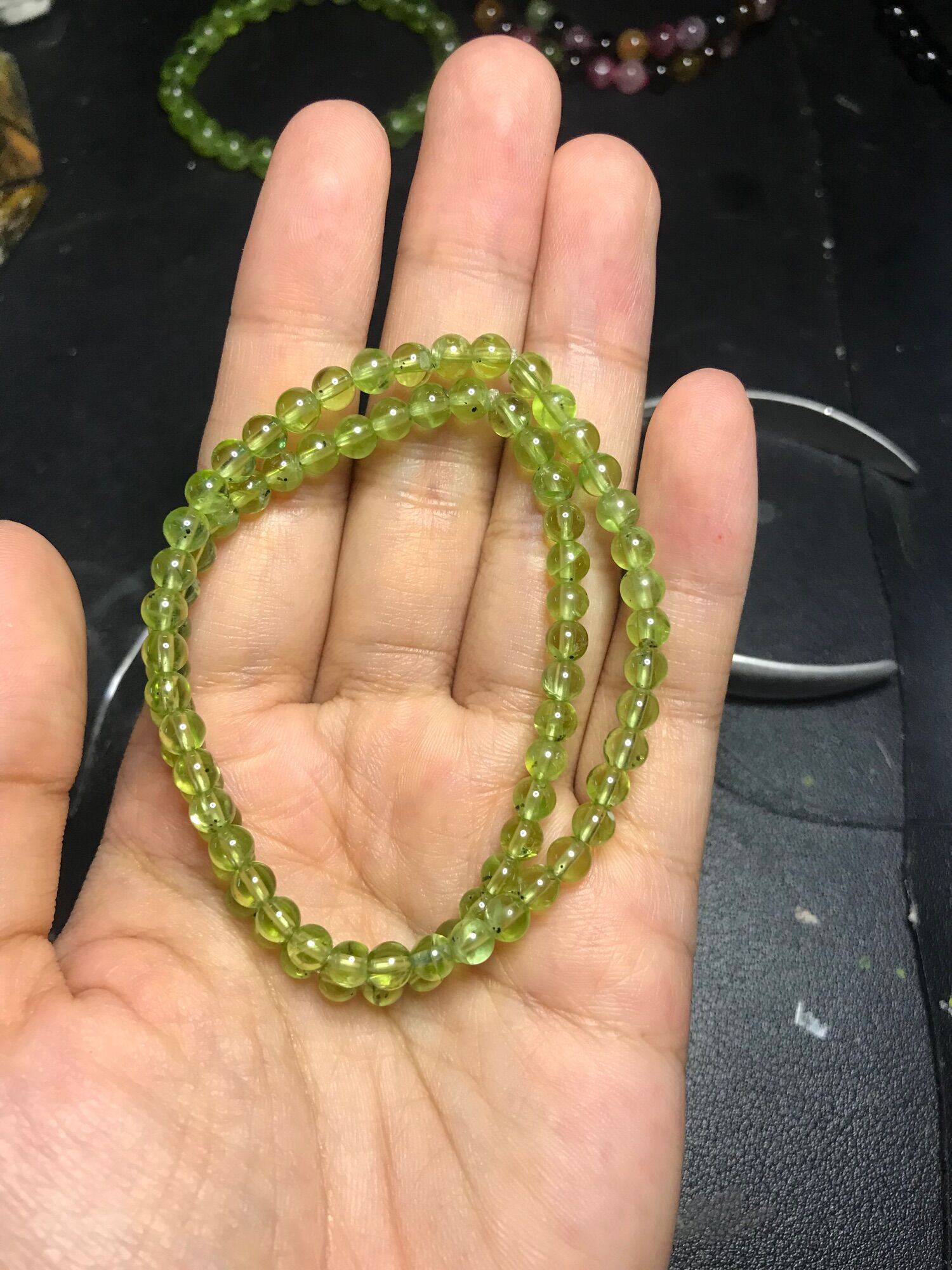 Vòng tay Peridot 3-4mm