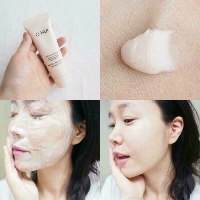 Sữa rửa mặt dưỡng ẩm Ohui Miracle Moisture (Hồng 40ml)