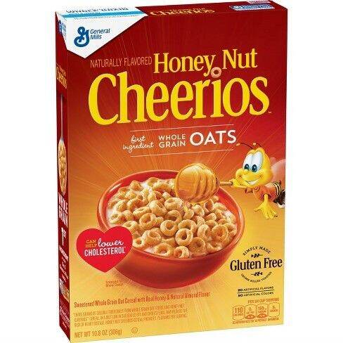 Ngũ cốc ăn sáng hạt khô mật ong Cheerios Honey Nut 306g