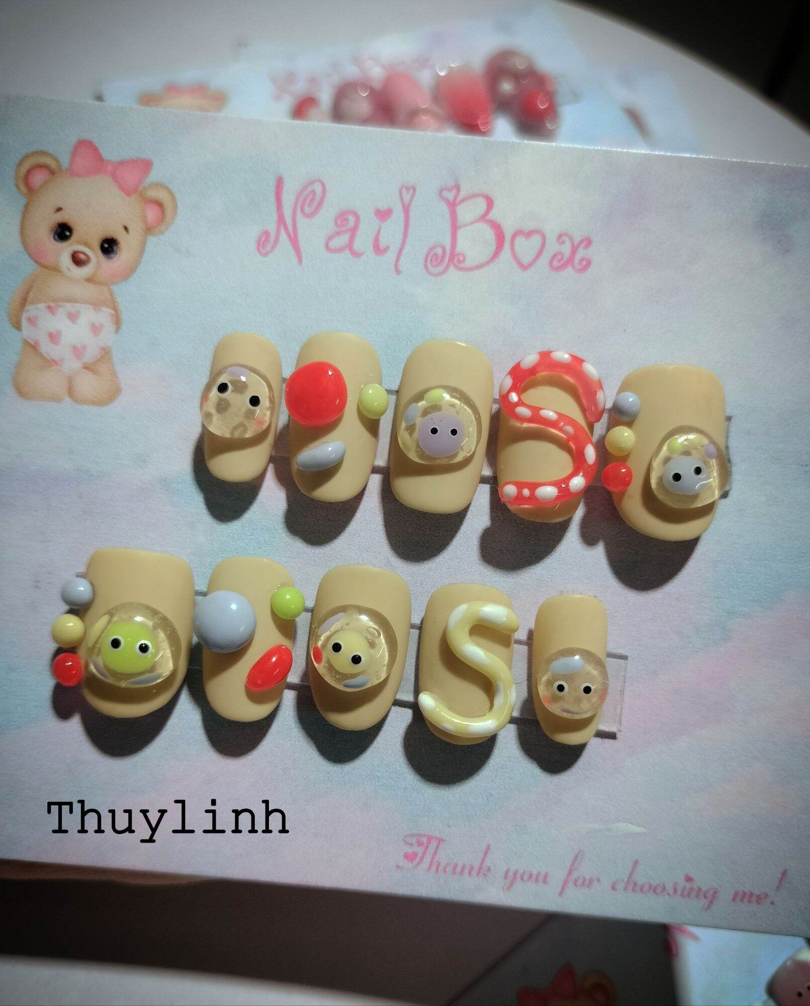 nail box làm thủ công siêu cute