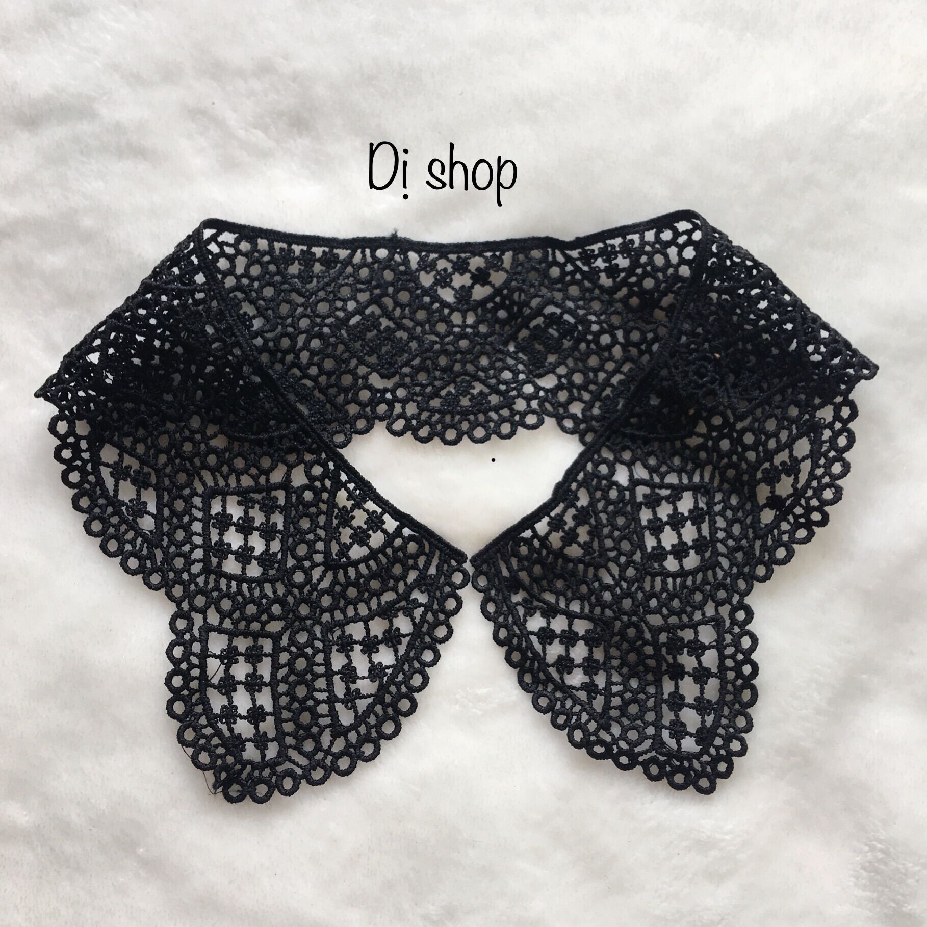 (C012) CỔ COTTON MỀM CÓ trắng đen size cổ sơ mi