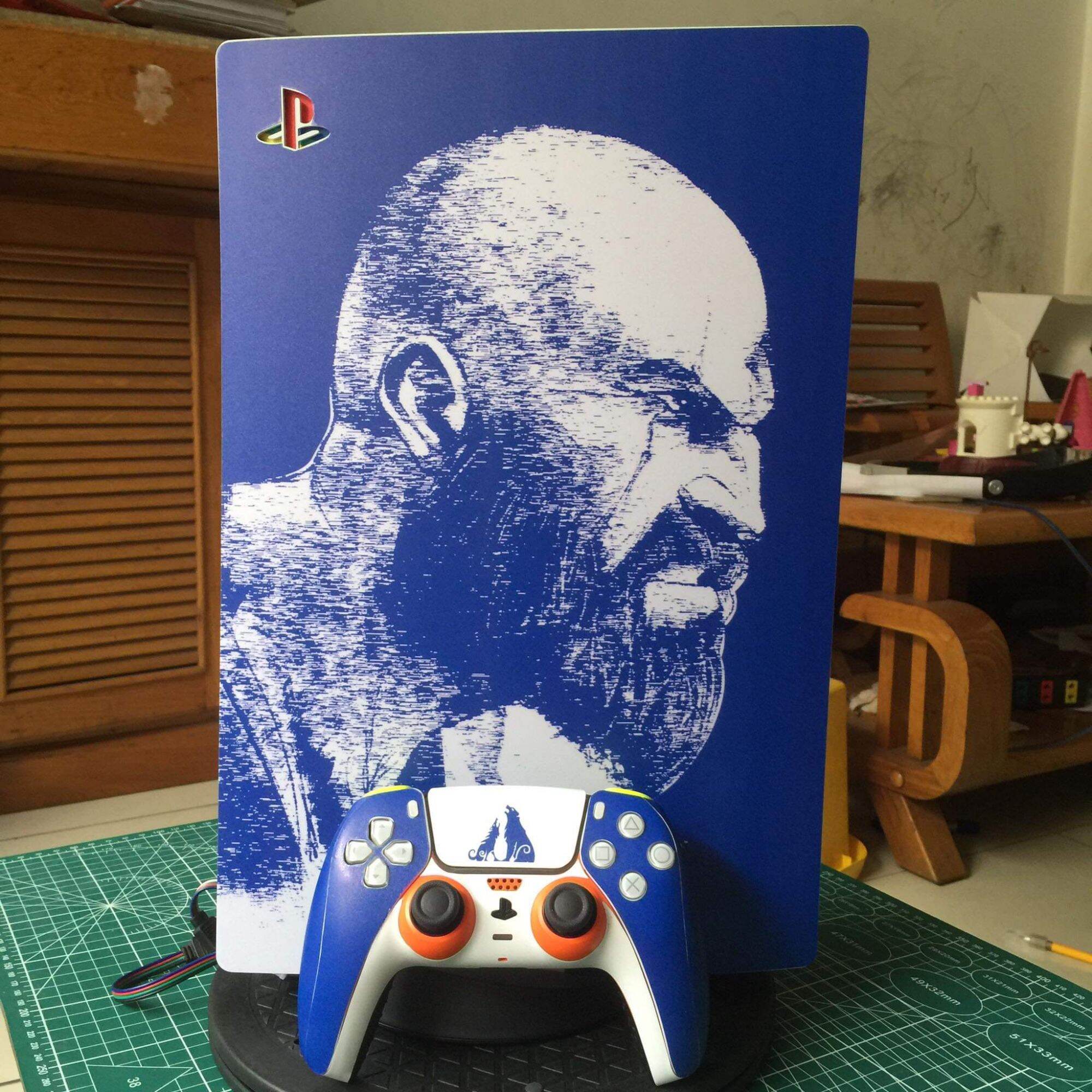[PS5] Miếng dán máy game PS5 skin God of War 5