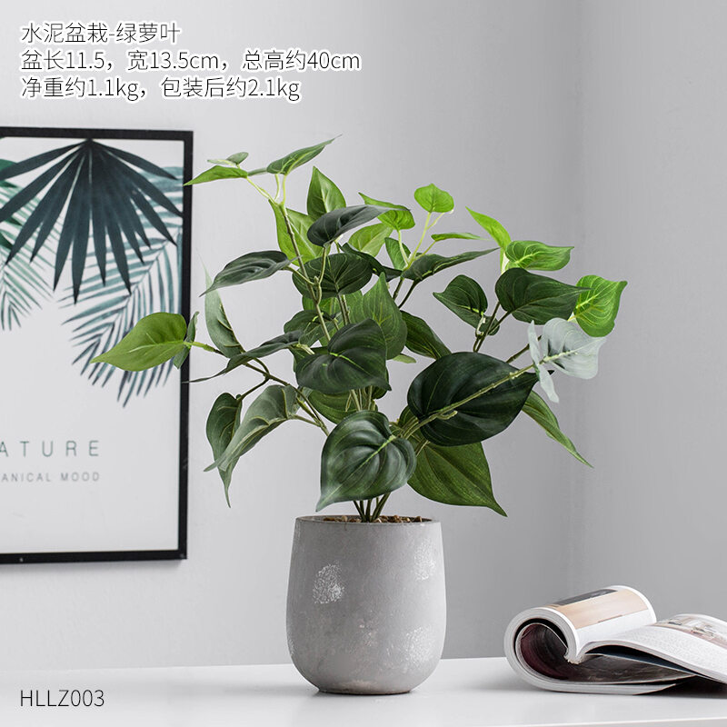 Cây xanh giả bắc âu trang trí hoa giả lá trầu bà chậu cây nhỏ chậu cây giả chậu cây đồ trang trí để bàn văn phòng phòng khách thực vật