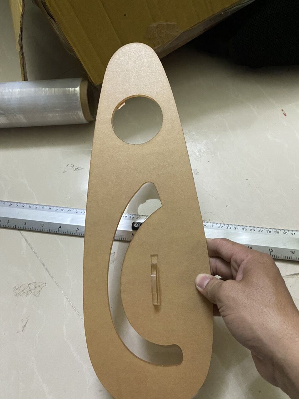 Thước Parabol mica 39cm cho Giáo viên và học sinh